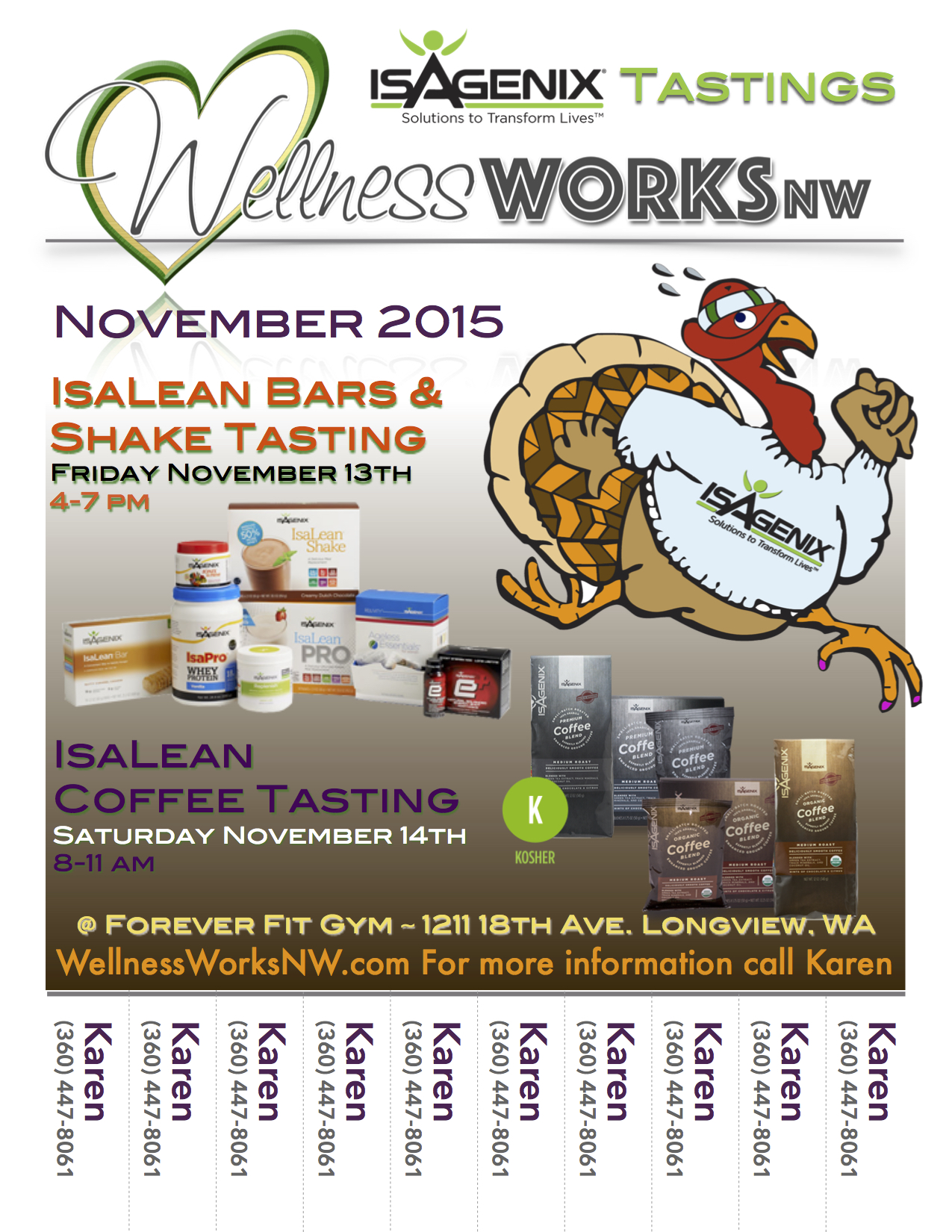 November Isagenix Tastings