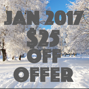$25 OFF Offer for January 2017