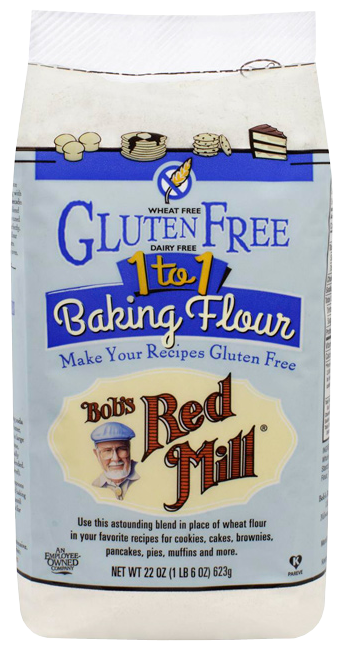 Bob's Red Mill Gluten Free 1 to 1 Baking Flour, Celiac Friendly Baked Goodies