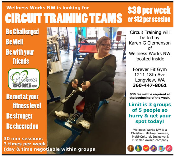 circuit training at Wellness Works NW with Karen G Clemenson