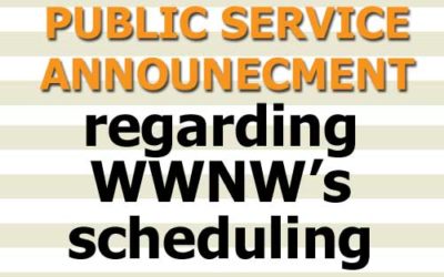 Public Service Announcement: Schedule Changes